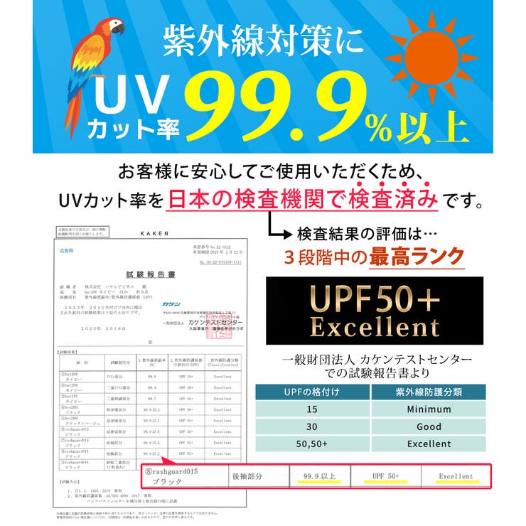 【紫外線カット率99 9％以上】ラッシュガード 全8色 | teddyshop | 詳細画像35 