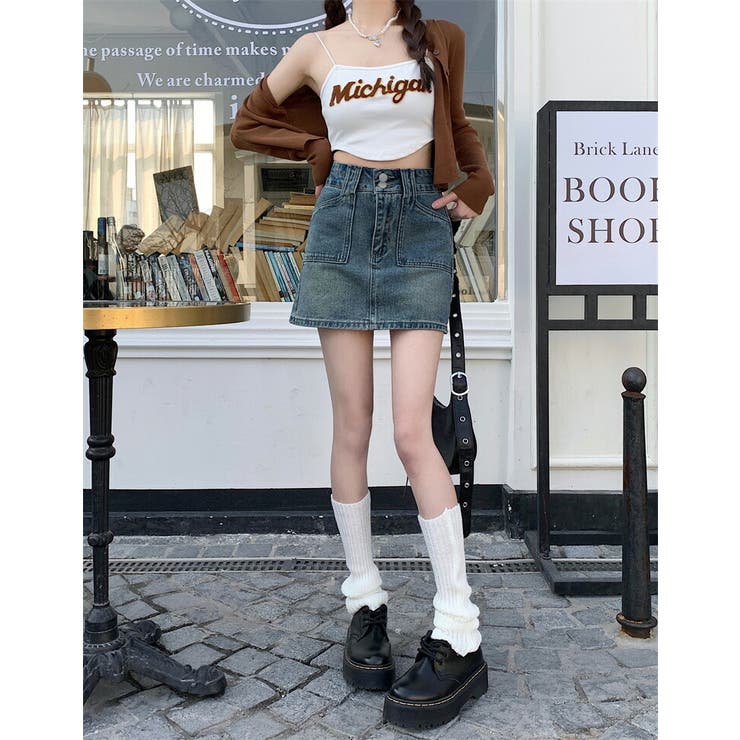 デニム ミニスカート ハイウエスト | teddyshop | 詳細画像10 