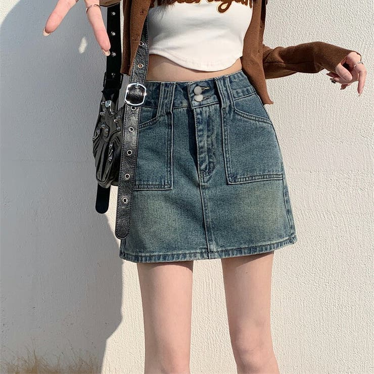 デニム ミニスカート ハイウエスト | teddyshop | 詳細画像7 