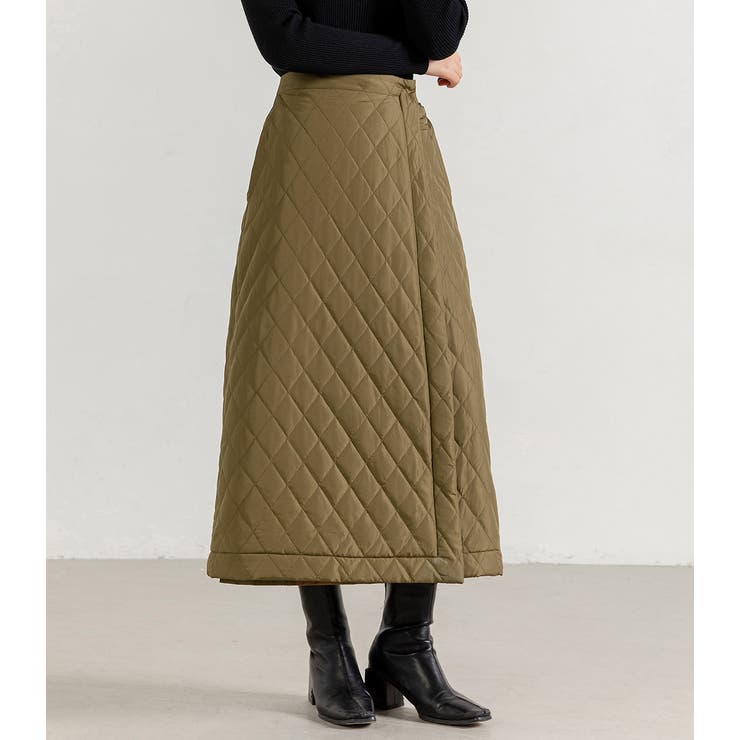 キルティング 巻きスカート ロングスカート | teddyshop | 詳細画像17 
