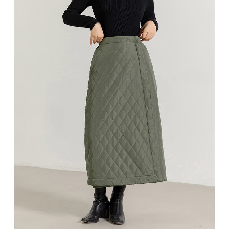 キルティング 巻きスカート ロングスカート | teddyshop | 詳細画像23 