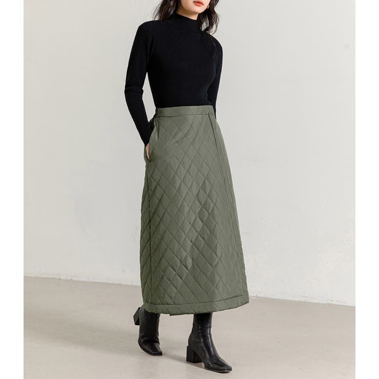 キルティング 巻きスカート ロングスカート | teddyshop | 詳細画像24 