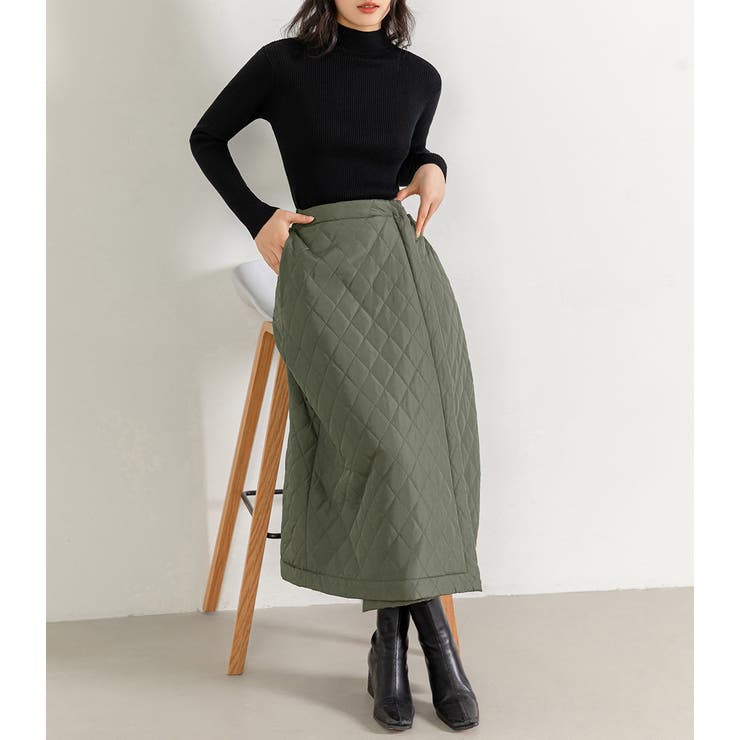 キルティング 巻きスカート ロングスカート | teddyshop | 詳細画像25 