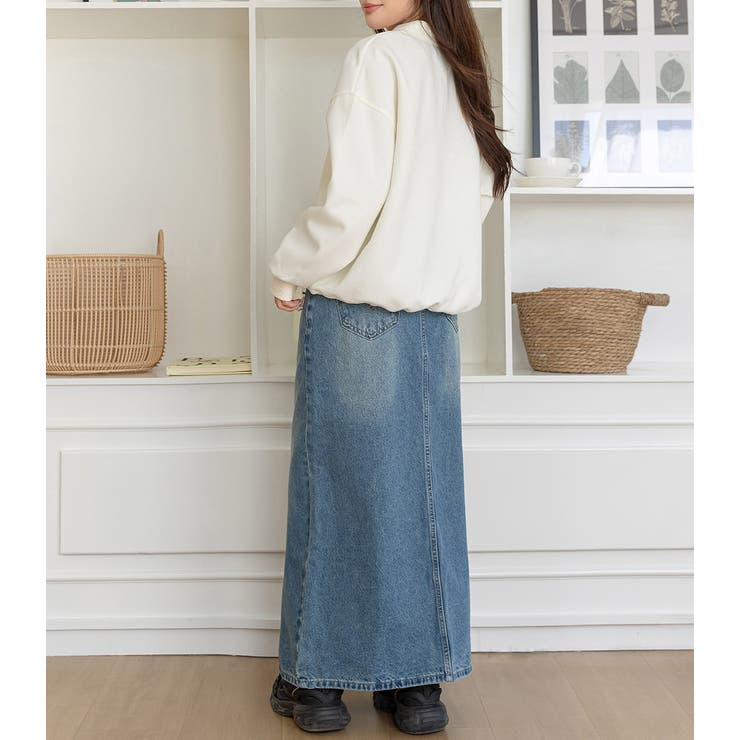 「安定の定番スタイル」デニム ナロースカート ロング | teddyshop | 詳細画像13 