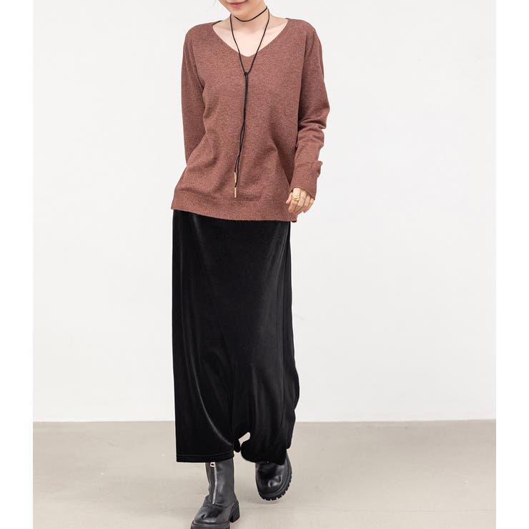 ベロアスカート ロング 全2色 | teddyshop | 詳細画像10 