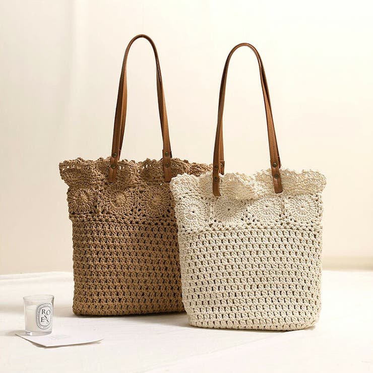 【極美品】COACH かごバッグ　トートバッグ　ティーローズ A4 編み込み 極美品】COACH かごバッグ トートバッグ ティーローズ A4