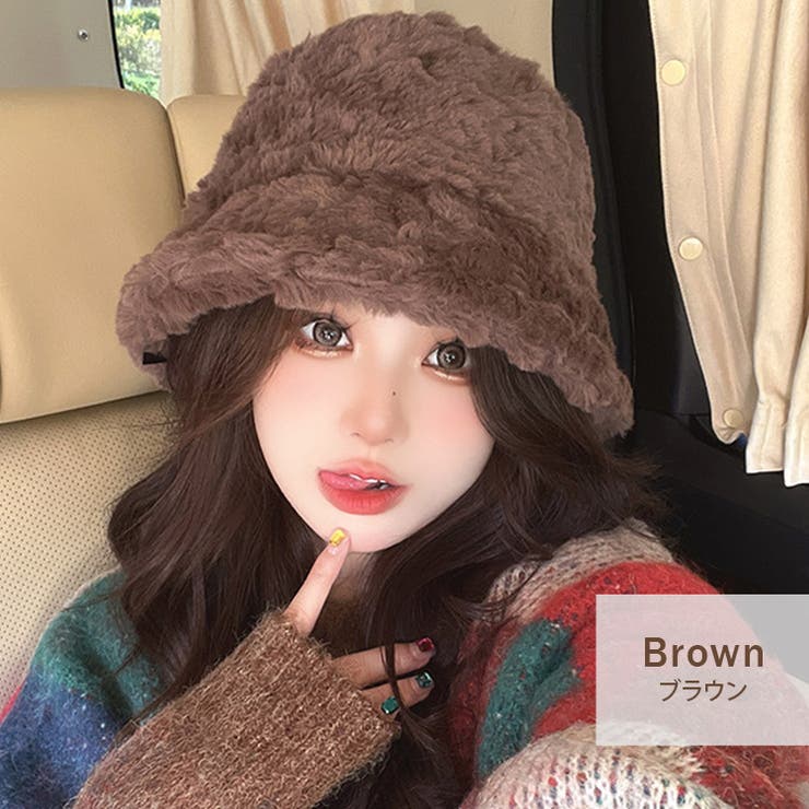 バケットハット ふわふわ 帽子 | teddyshop | 詳細画像4 