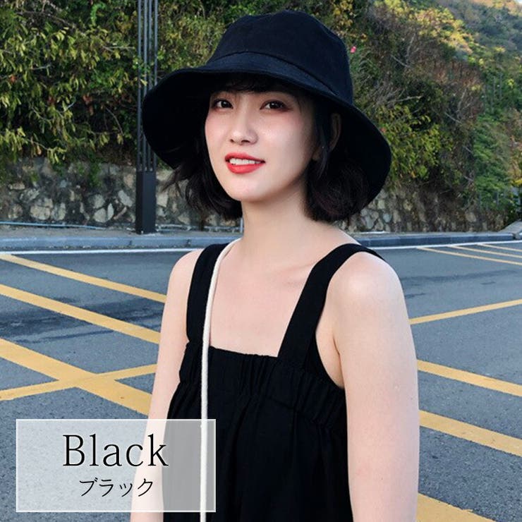 バケットハットレディース春夏秋おしゃれかわいい黒白つば広UV対策紫外線対策日焼け防止あご紐ドローコード調節自転車飛ばない折りたたみコンパクト小顔効果無地シンプル普段使いお出かけ散歩旅行キャンプレジャーアウトドアスポーツ登山