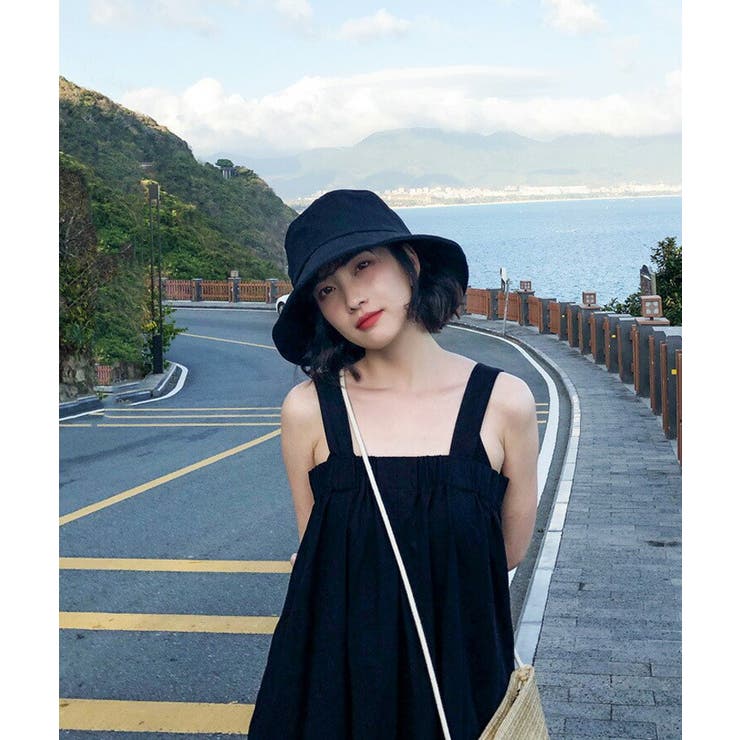 バケットハットレディース春夏秋おしゃれかわいい黒白つば広UV対策紫外線対策日焼け防止あご紐ドローコード調節自転車飛ばない折りたたみコンパクト小顔効果無地シンプル普段使いお出かけ散歩旅行キャンプレジャーアウトドアスポーツ登山