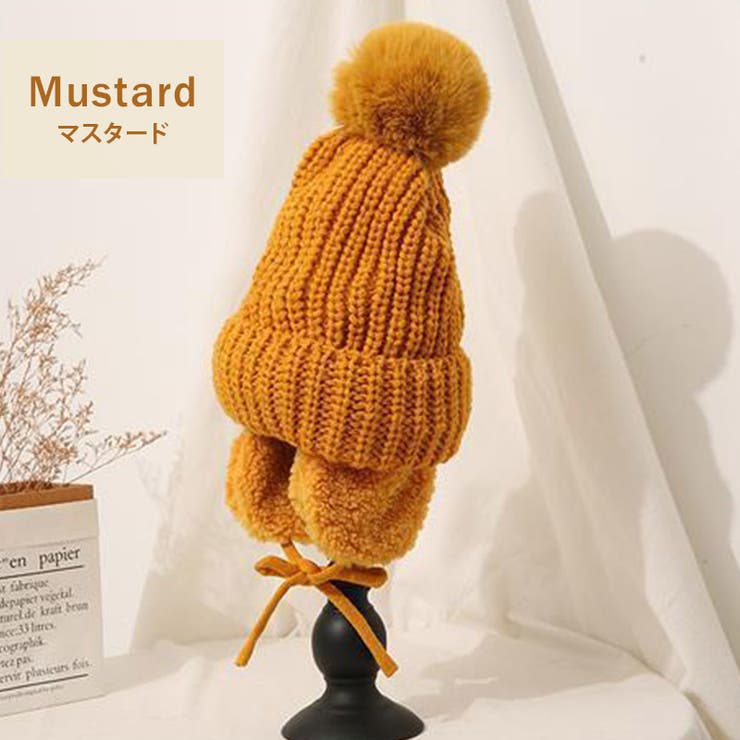 ニット帽 レディース 耳当て[品番：TY000008163]｜teddyshop