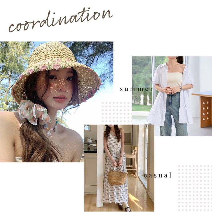 麦わら帽子 レディース UVカット | teddyshop | 詳細画像4 