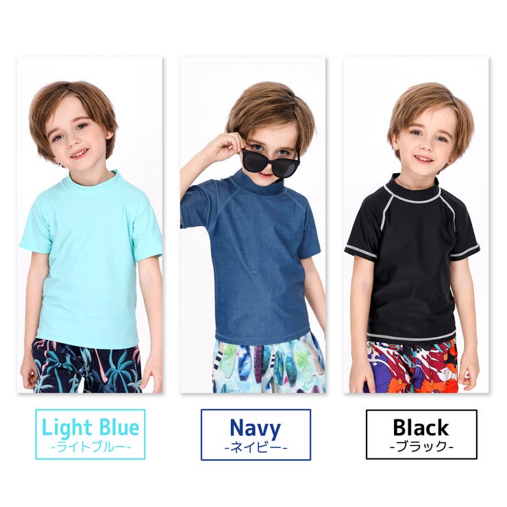 ラッシュガードキッズ女の子男の子ユニセックス半袖Tシャツリゾートファッション100cm110cm120cm130cm140cm150cm普段着トップス子供用水着水陸両用ジュニア女児小学生こども可愛いお洒落無地ドットシンプル水遊びアウトドア動きやすい2020新作