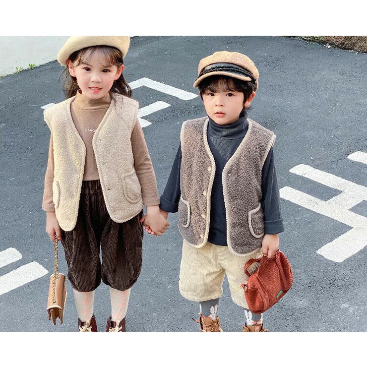 ボア ベスト キッズ[品番：TY000008131]｜Kids Teddy（キッズ