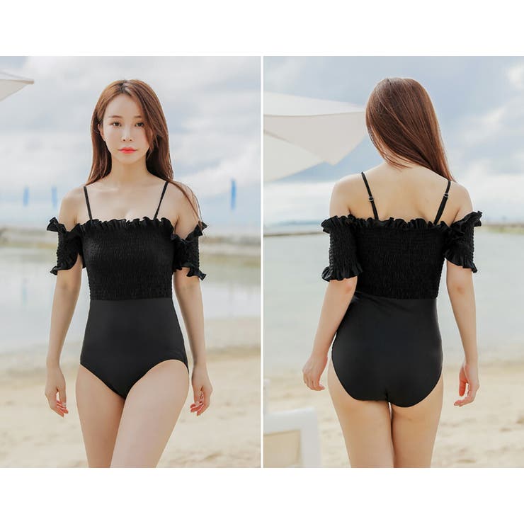 ワンピース オフショルダー 水着[品番：TY000006171]｜teddyshop