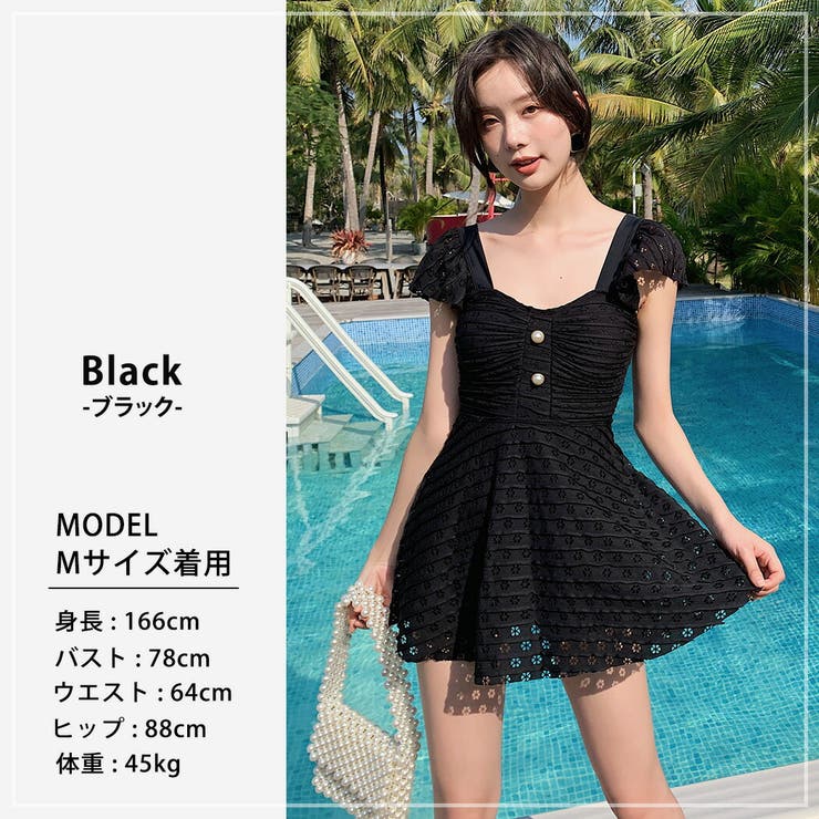 水着体型カバー ワンピース オールインワン | teddyshop | 詳細画像3 