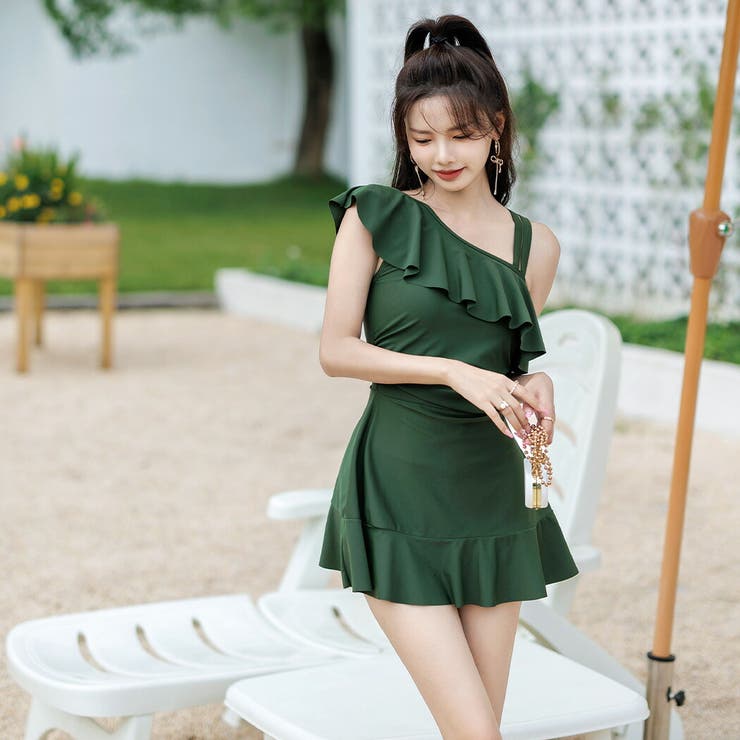 水着 ワンピース ワンショルダー[品番：TY000007241]｜teddyshop