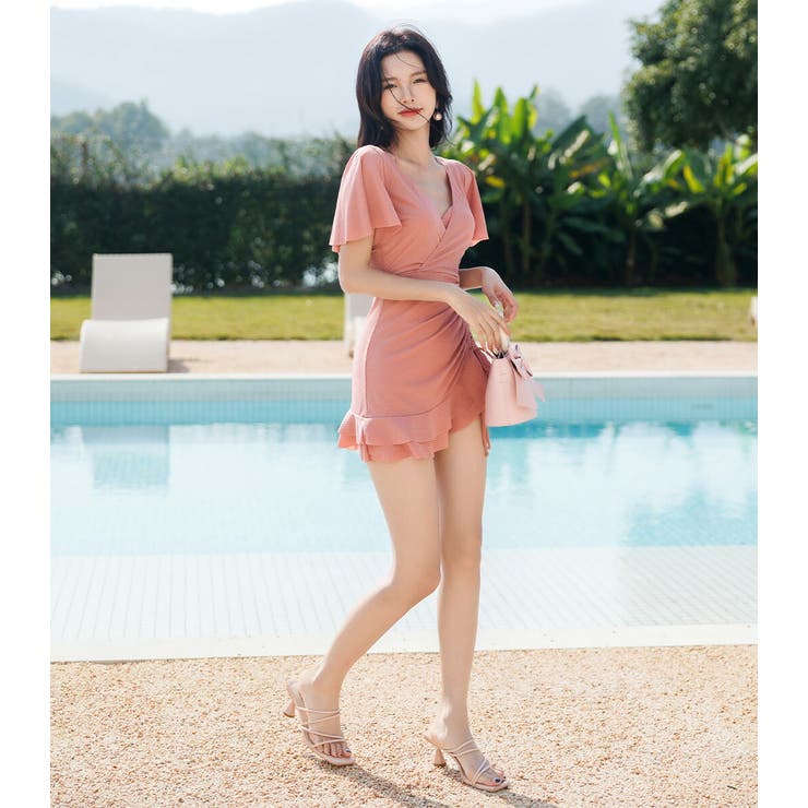 水着体型カバー ワンピース フリル | teddyshop | 詳細画像7 