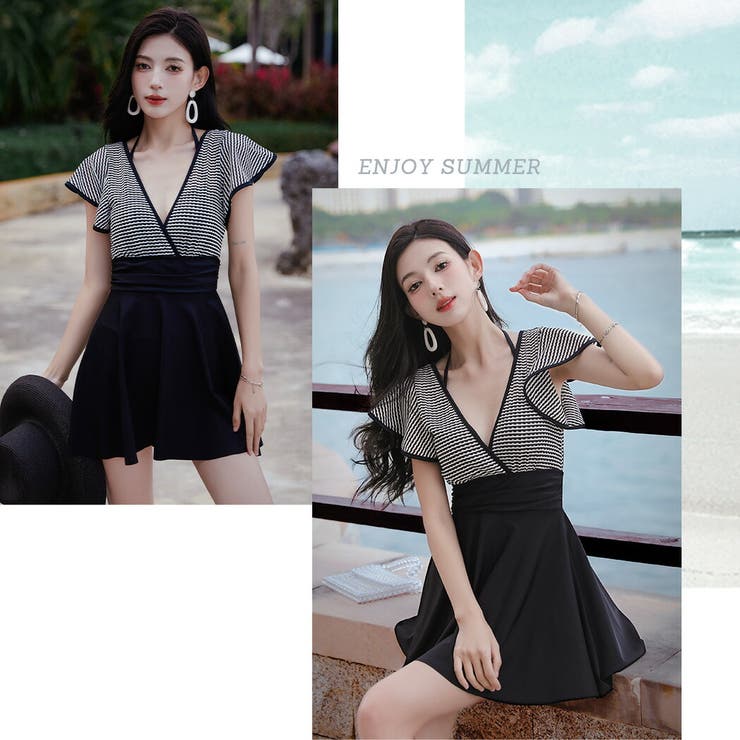 水着体型カバー ワンピース オールインワン | teddyshop | 詳細画像11 