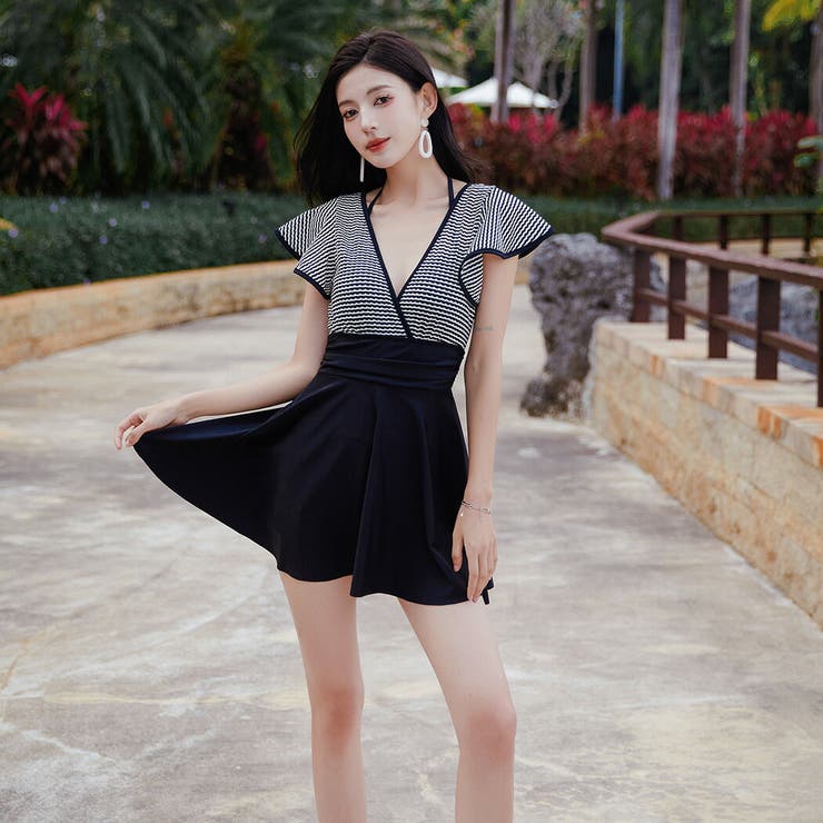 水着体型カバー ワンピース オールインワン | teddyshop | 詳細画像12 