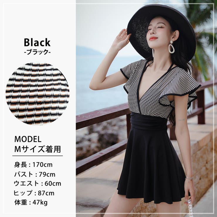 水着体型カバー ワンピース オールインワン | teddyshop | 詳細画像6 