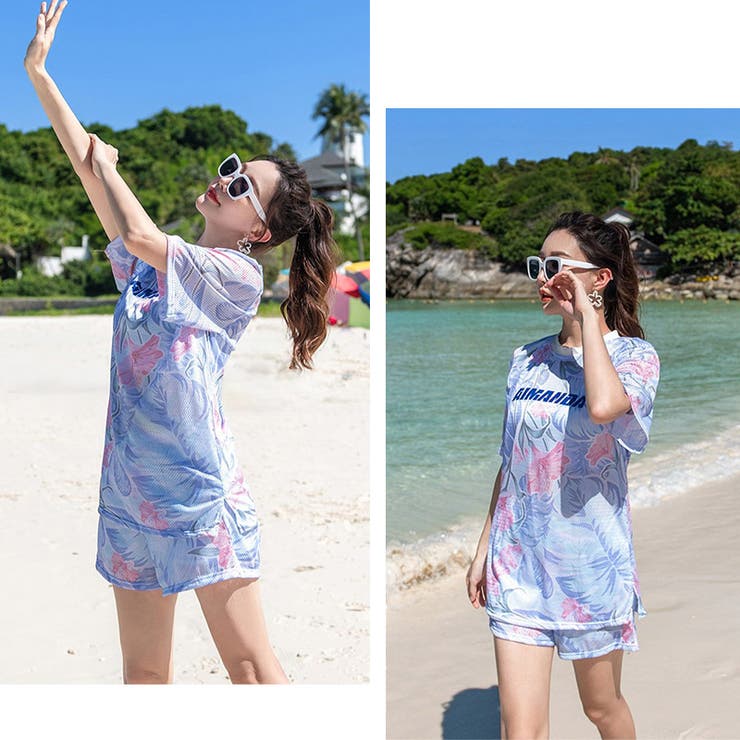 J☆SHOP　3点セット Amazon.co.jp: [TeddyShop] 水着 レディース 体型カバー