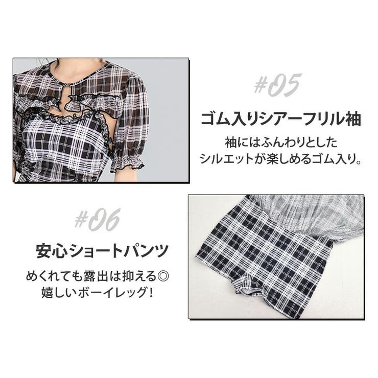 水着体型カバー ワンピース レディース | teddyshop | 詳細画像6 