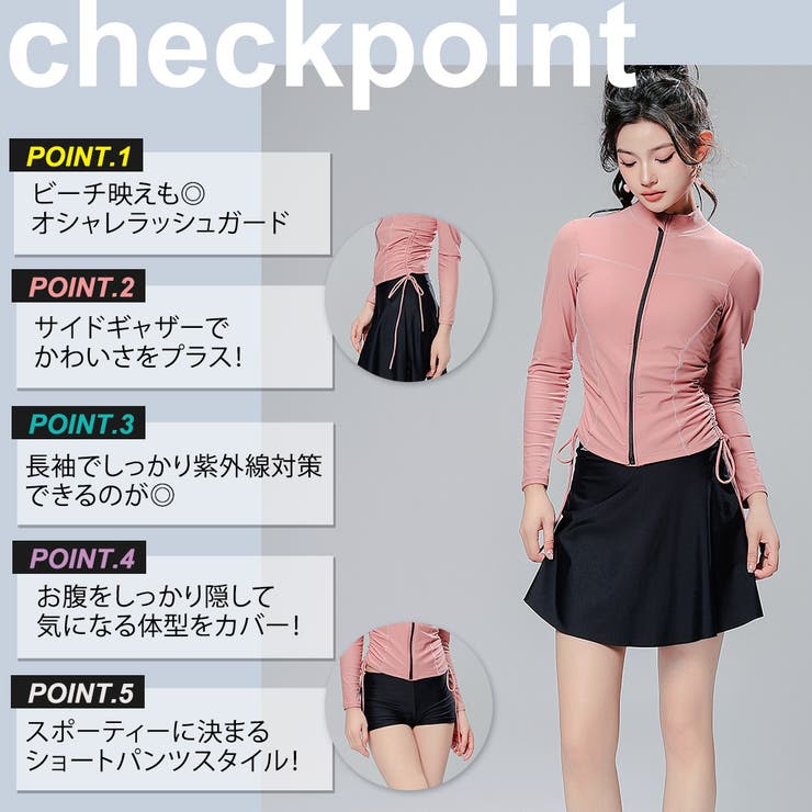 フィットネス水着 水着体型カバー レディース | teddyshop | 詳細画像4 