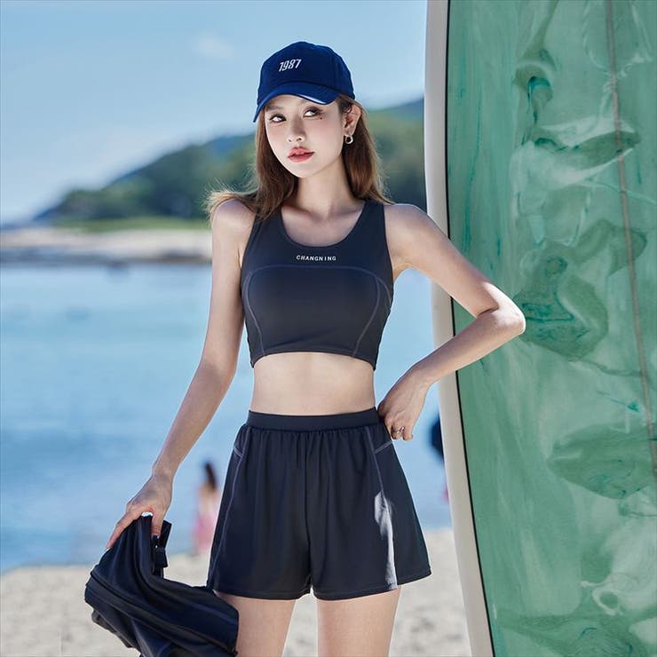 フィットネス水着 大きいサイズ 体型カバー | teddyshop | 詳細画像14 