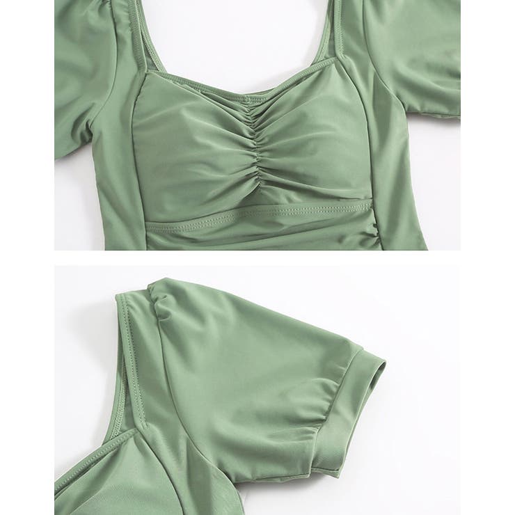 水着体型カバー ワンピース 無地 | teddyshop | 詳細画像25 