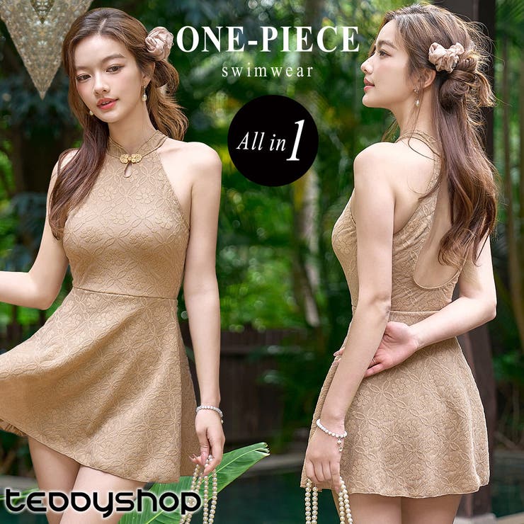 水着 ワンピース 花柄 | teddyshop | 詳細画像1 