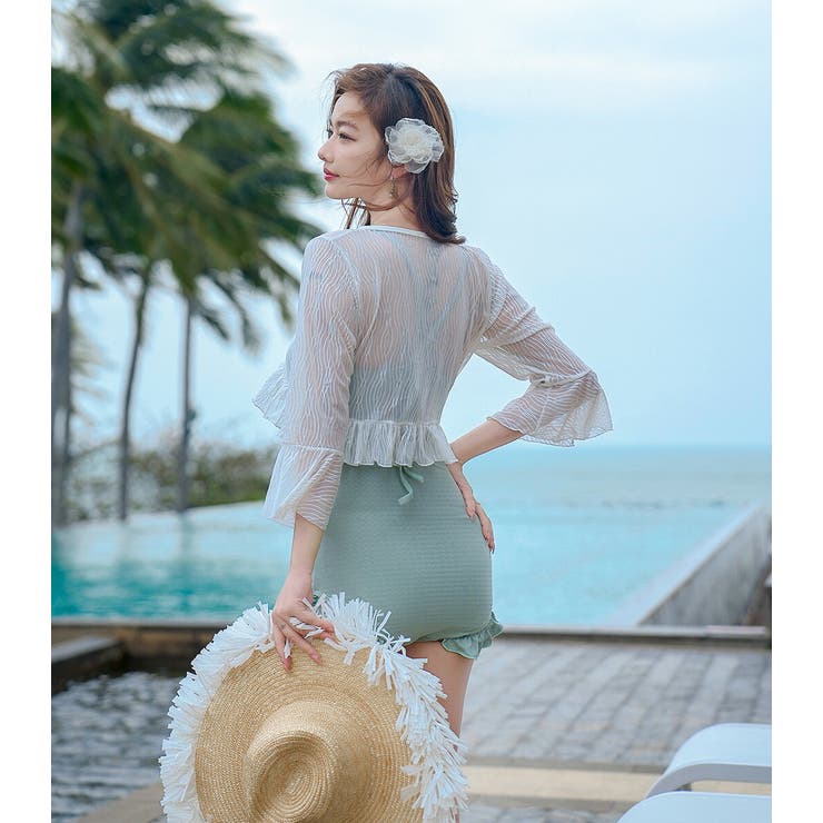 水着体型カバー ワンピース オールインワン | teddyshop | 詳細画像12 