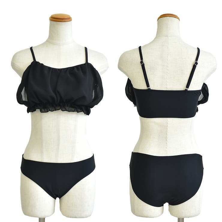 Darich チェックレースシアービキニ ブラック Darich チェックレースシアービキニ