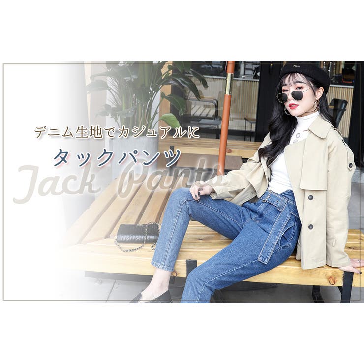 タックパンツ レディース ストレート | teddyshop | 詳細画像12 