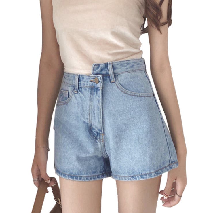 デニムショートパンツ レディース 韓国ファッション | teddyshop | 詳細画像1 