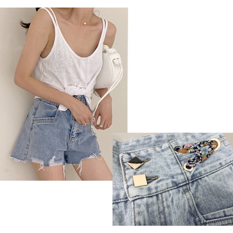 デニムショートパンツ レディース ジーンズ | teddyshop | 詳細画像8 