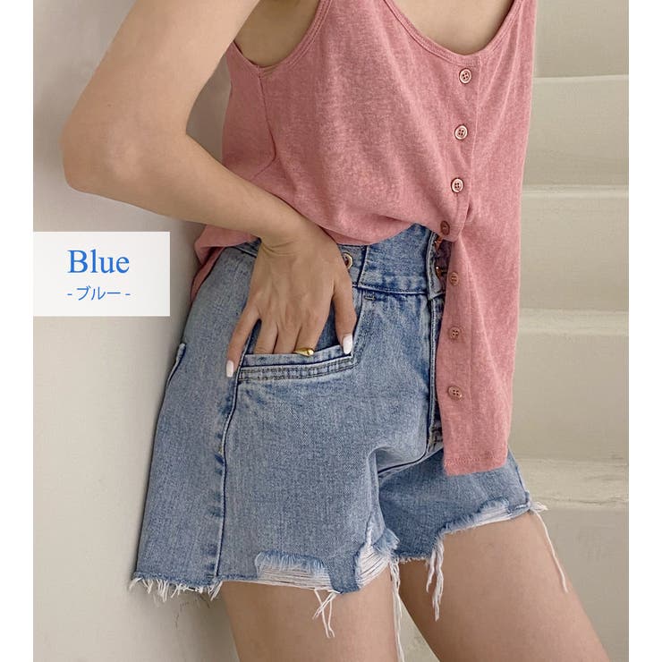 デニムショートパンツ レディース ジーンズ | teddyshop | 詳細画像3 