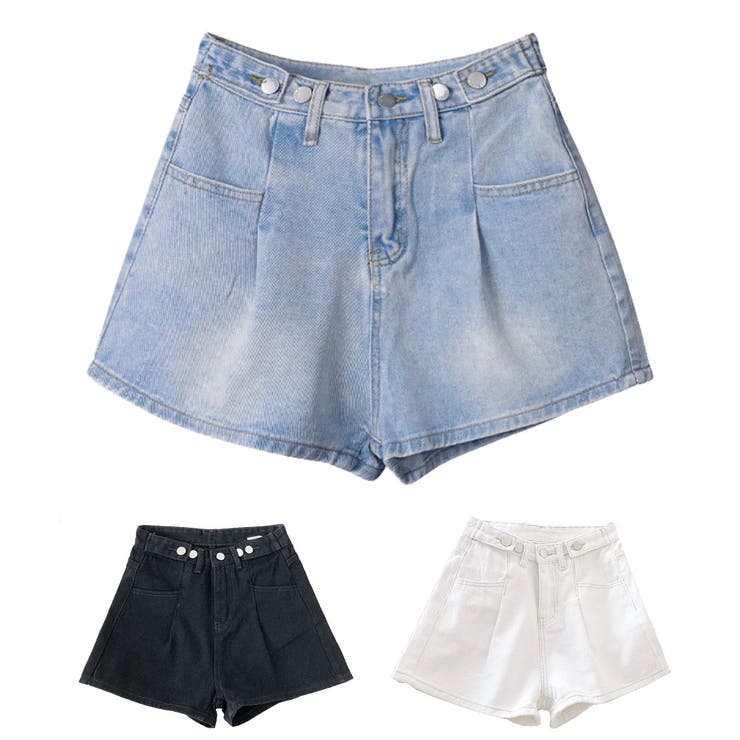 デニムショートパンツ レディース ジーンズ | teddyshop | 詳細画像1 