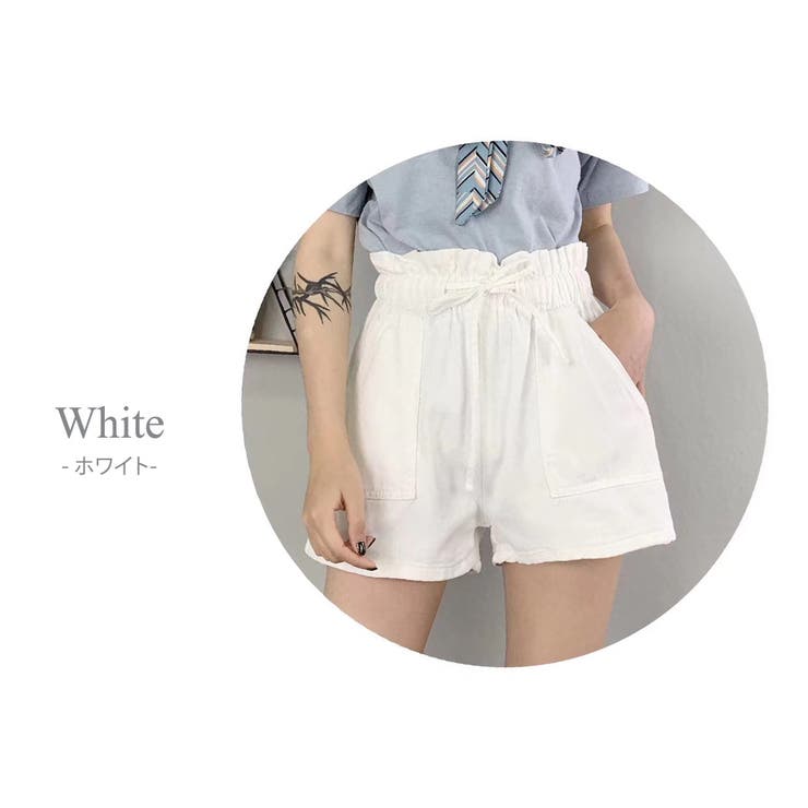 デニムショートパンツ レディース フリル風 | teddyshop | 詳細画像5 