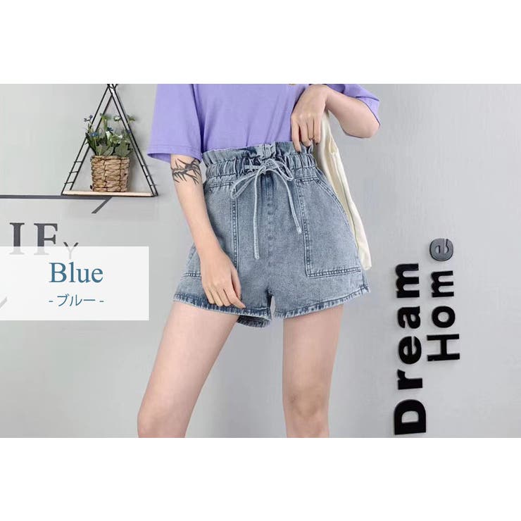 デニムショートパンツ レディース フリル風 | teddyshop | 詳細画像3 