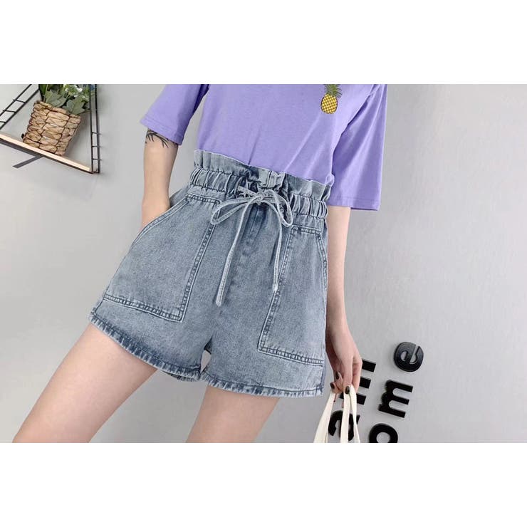 デニムショートパンツ レディース フリル風 | teddyshop | 詳細画像7 