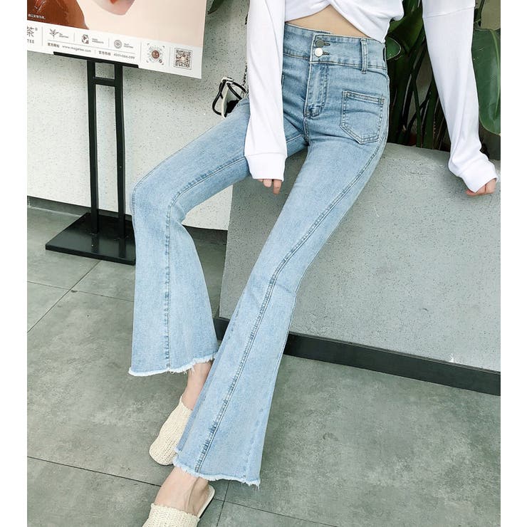 フレアデニム 春 ハイウエスト | teddyshop | 詳細画像12 