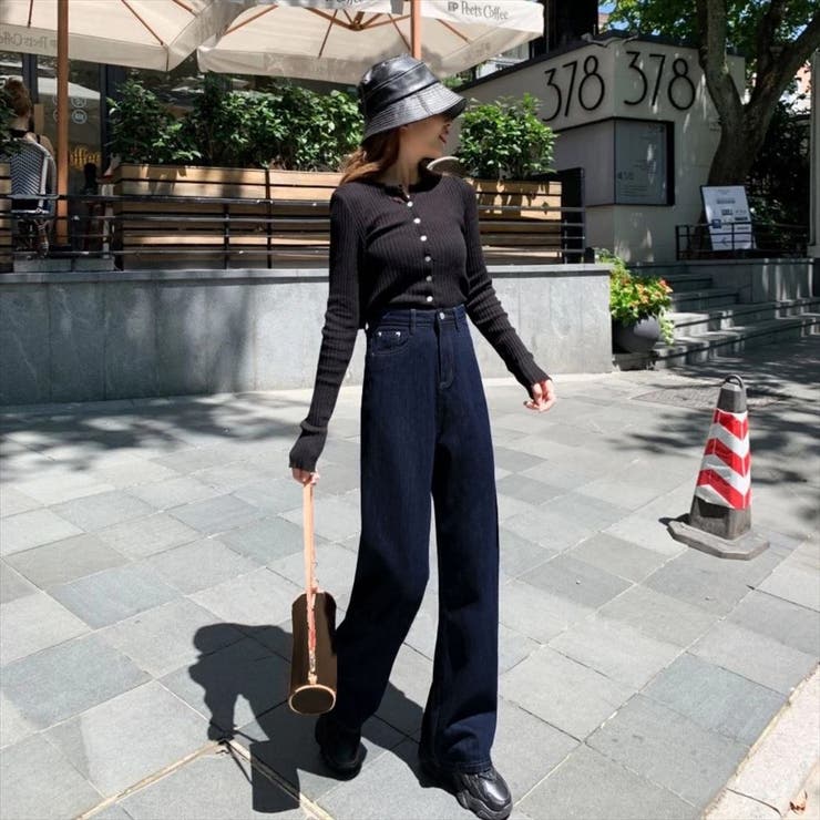 フレアデニム ワイドパンツ レディース | teddyshop | 詳細画像5 