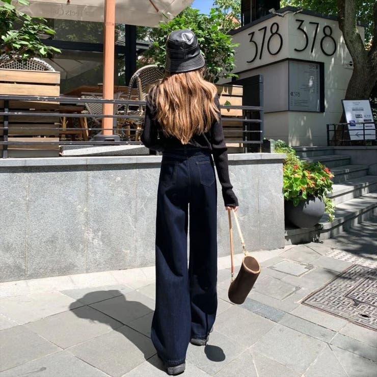 フレアデニム ワイドパンツ レディース | teddyshop | 詳細画像6 