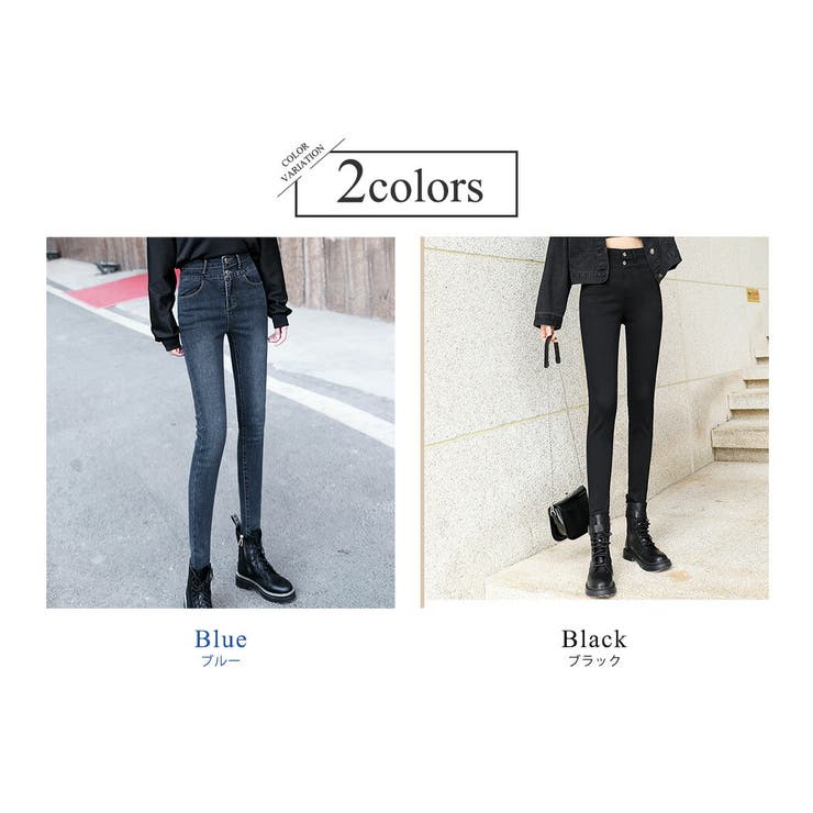 ハイウエストスキニーパンツ デニム スリム | teddyshop | 詳細画像5 