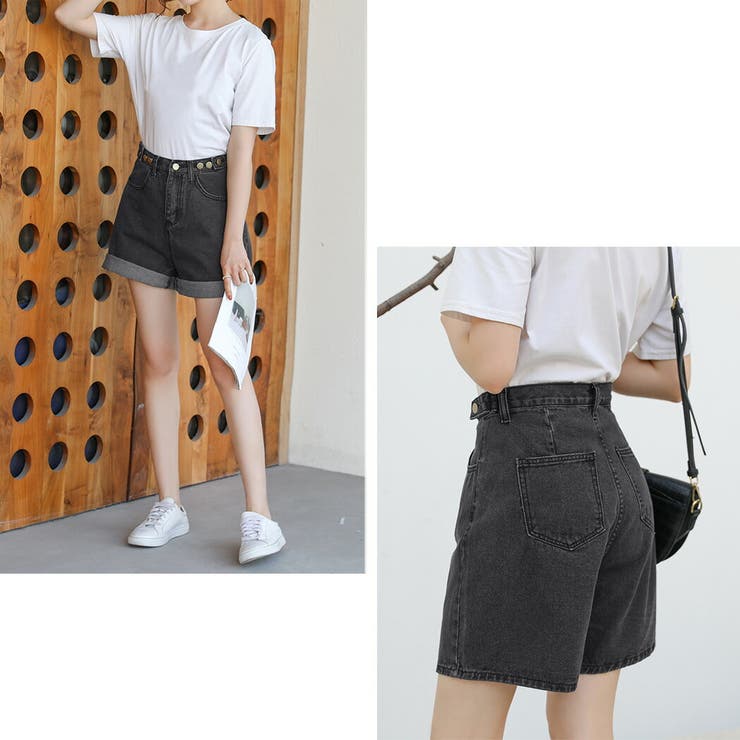 デニムショートパンツ レディース 韓国ファッション | teddyshop | 詳細画像15 