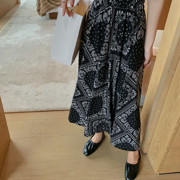 即国内発送・送込♪BCBG♪ペイズリー柄マキシラップスカート$228 ペイズリー柄プリントスカート2colors パネル柄 ロングスカート