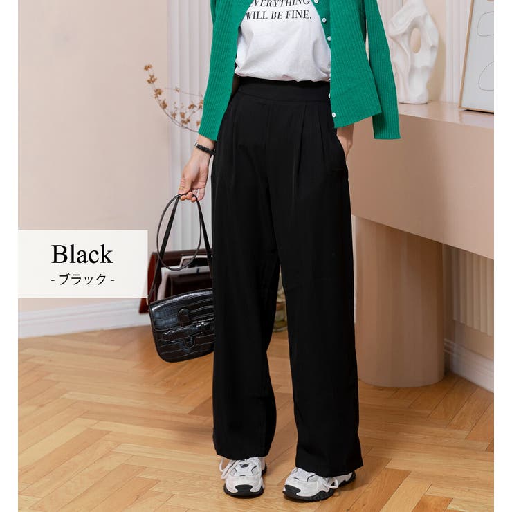 ワイドパンツ レディース 韓国ファッション | teddyshop | 詳細画像3 