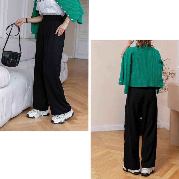 ワイドパンツ レディース 韓国ファッション | teddyshop | 詳細画像7 