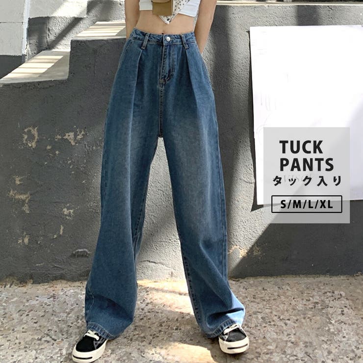 デニムパンツ レディース 韓国ファッション | teddyshop | 詳細画像1 