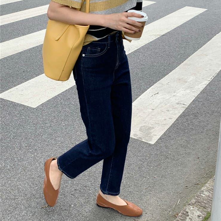 デニムパンツレディース大きいサイズストレッチストレートゆったりデニムパンツボトムスジーパンジーンズボタンきれいめロング丈サイドバックポケットコーデ着回し普段着中厚手春夏秋冬オールシーズンカジュアルアメカジステッチ